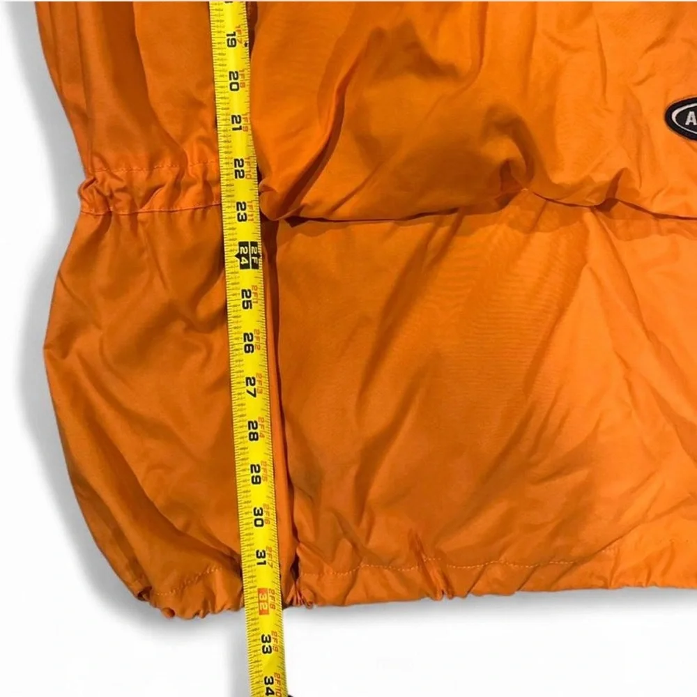 VTG Y2K Abercrombie & Fitch Orange Waterproof Anorak Windbreaker Size Men’s XL